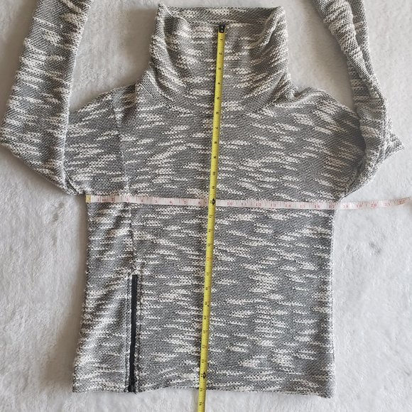 CONVERSE One Star Cowl Neck Pullover Sweater Side Zip SZ XS - Picture 10 of 14